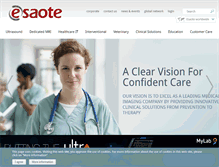 Tablet Screenshot of esaote.com